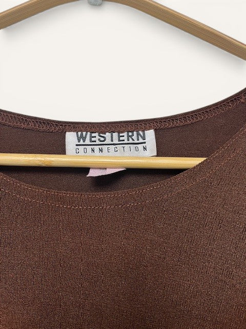Crew neck long-sleeve tops