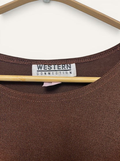 Crew neck long-sleeve tops