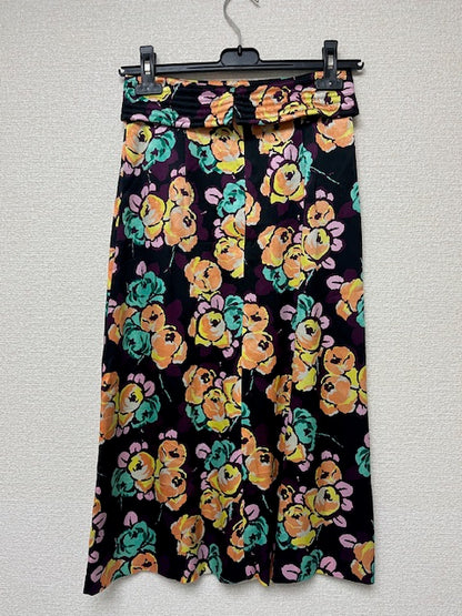 DRIES VAN NOTEN | Flower Printed Silk Skirt