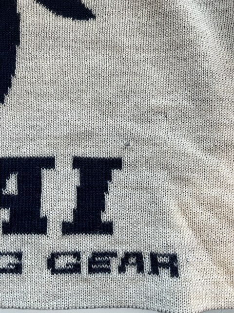 HAI SPORTING GEAR | Crew Neck Wool Sweater | White×Navy
