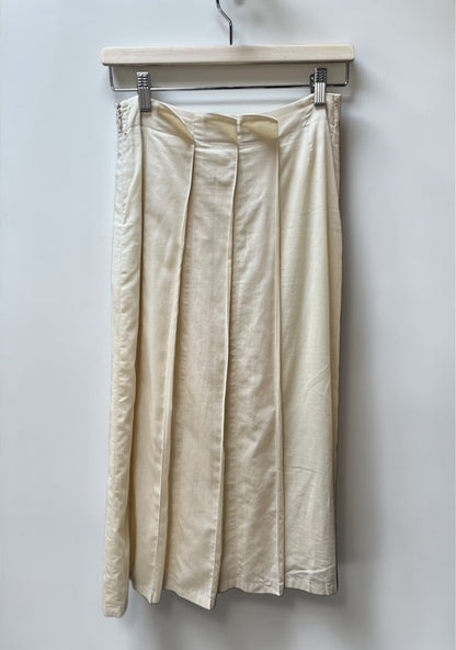 Burberry London | Long Pleated Skirt | Off-White