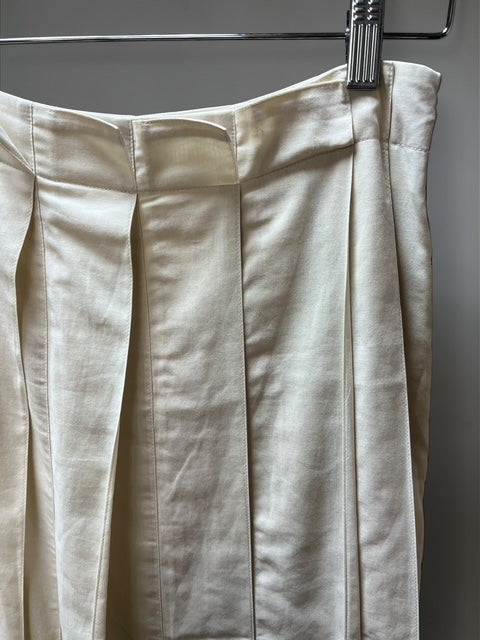 Burberry London | Long Pleated Skirt | Off-White