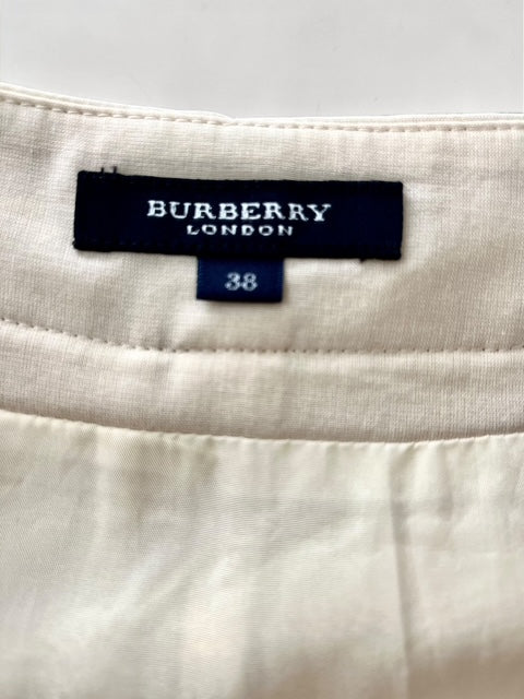 Burberry London | Long Pleated Skirt | Off-White