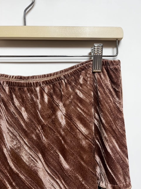 Velour Tierd Midi Skirt | L | Made in U.S.A