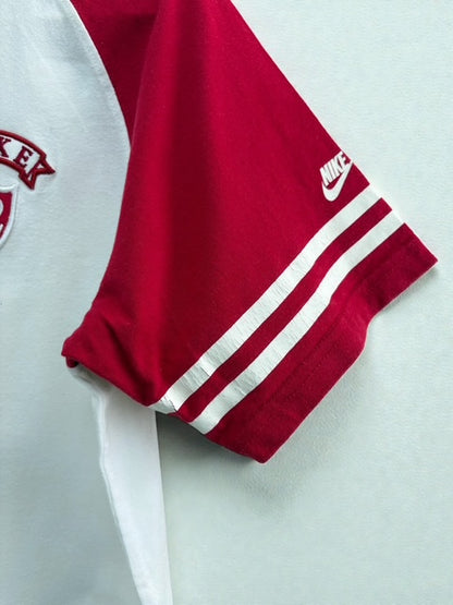 NIKE | Raglan tee | Y2K | RED×WHT