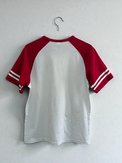 NIKE | Raglan tee | Y2K | RED×WHT