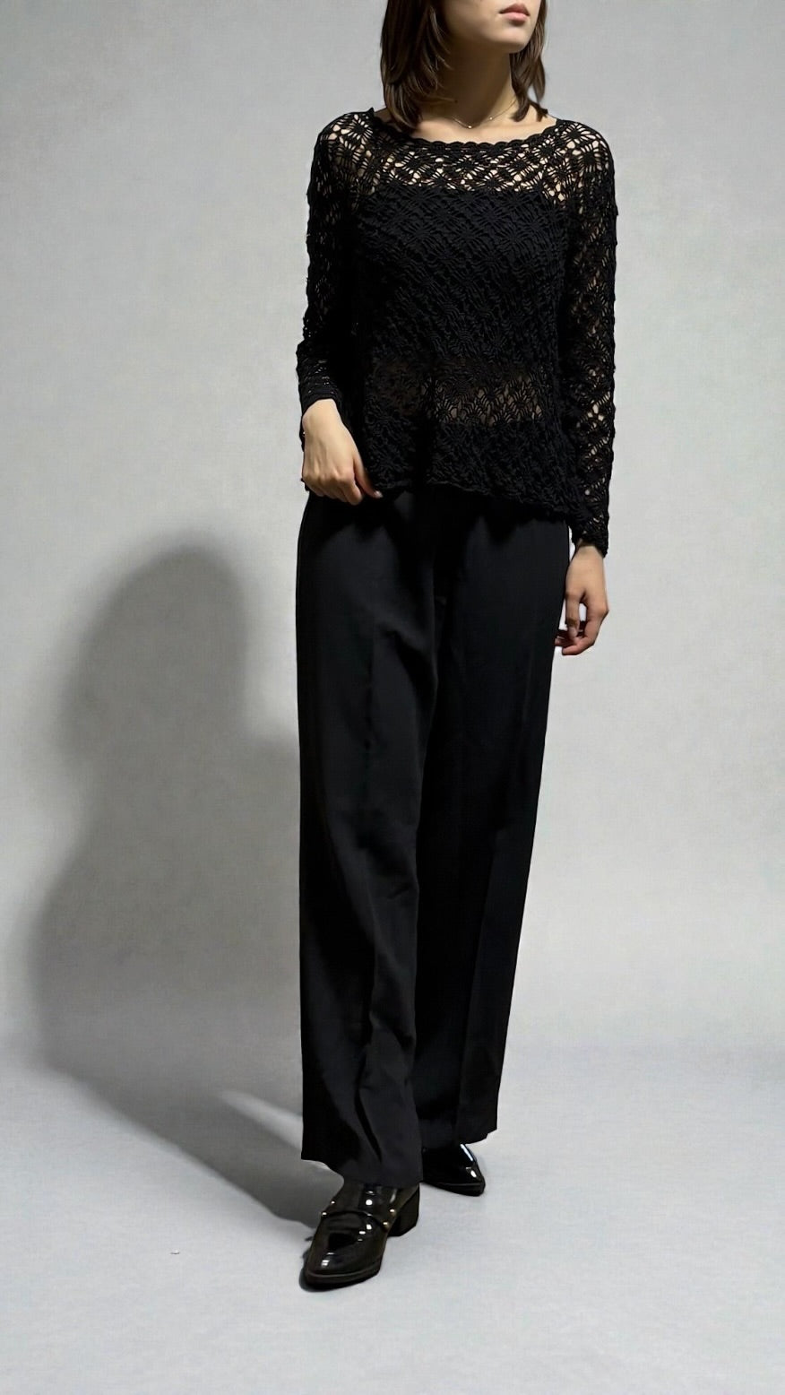 Black Sheer Pants