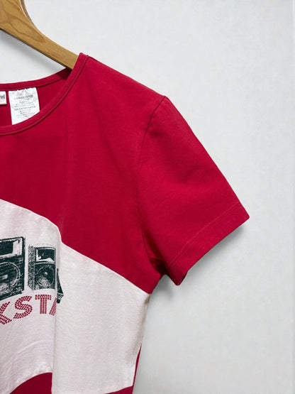 Y2K | Printed Tee | RED×WHT