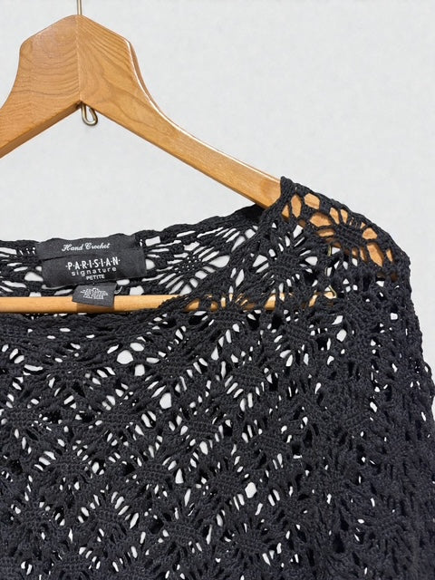 Clochet Knit Top | BLK