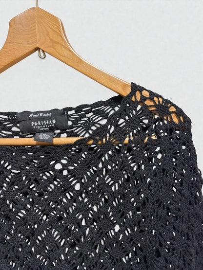 Clochet Knit Top | BLK