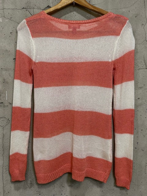 Stripe Crewneck Knit Top | ELLE