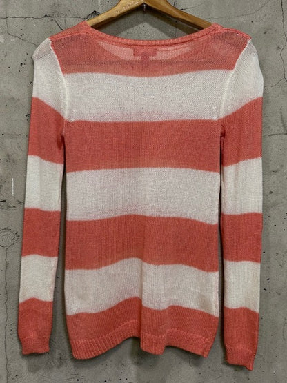 Stripe Crewneck Knit Top | ELLE