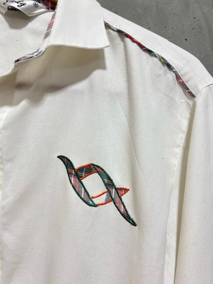 White Designed Shirt