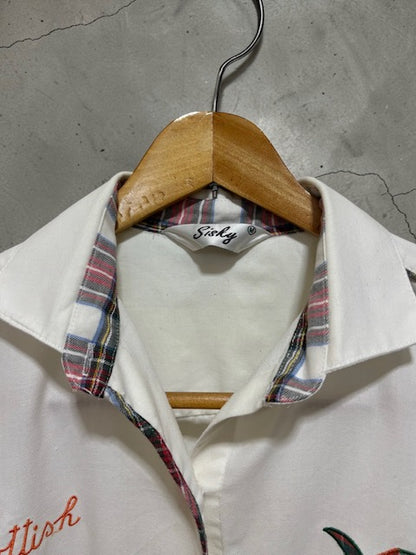 White Designed Shirt