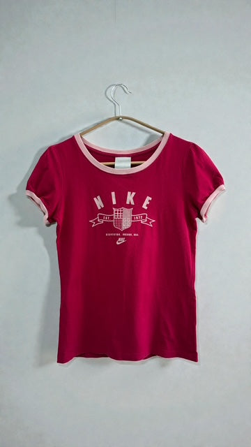 NIKE | Ringer tee | Hot Pink | Y2K