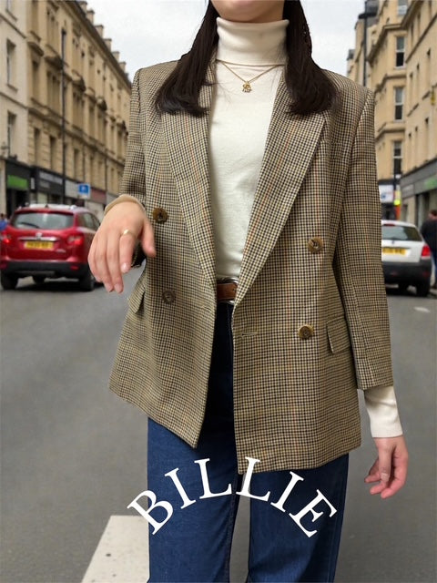 90s | BURBERRYS | Check tailored jacket